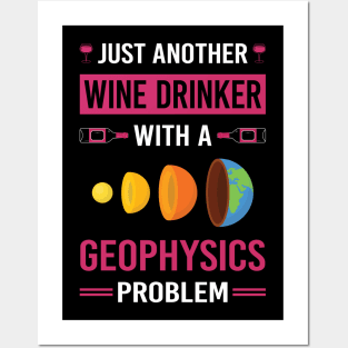 Wine Drinker Geophysics Geophysicist Posters and Art